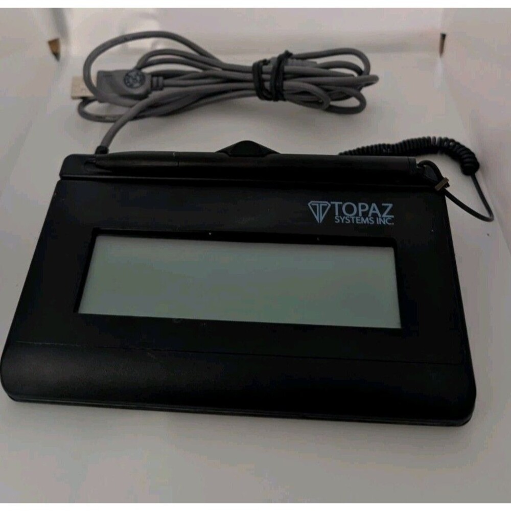Topaz Systems T-L460-HSB-R 1x5 LCD USB SigLite Signature Pad | SigPad Sig Pad